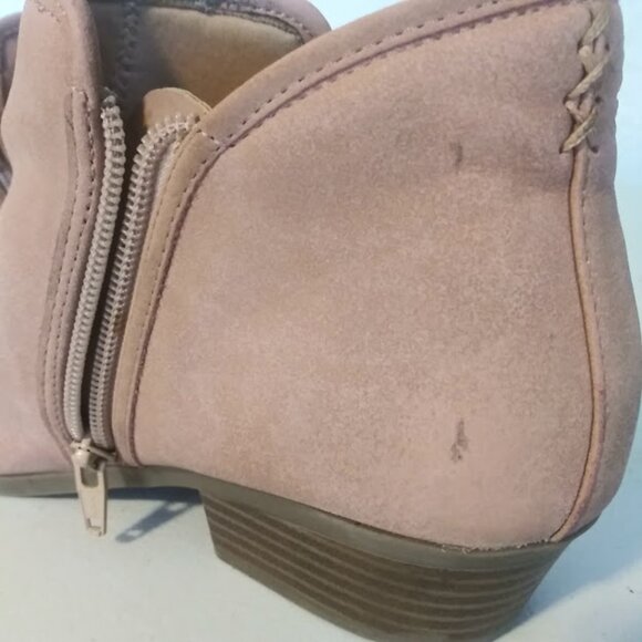 Wonder Nation women's size 5 pink faux suede ankle boots - Picture 14 of 16